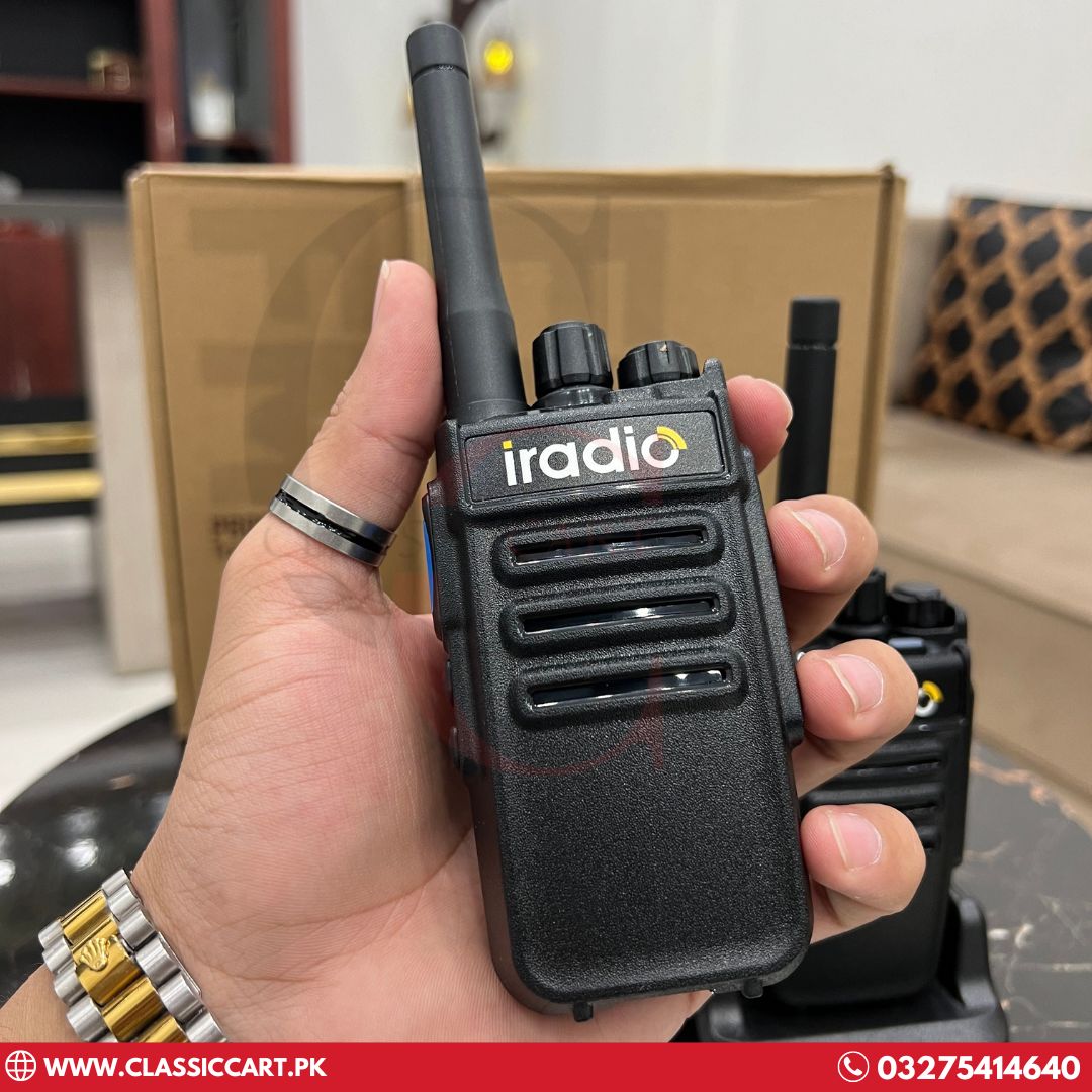 Long-Range iRadio V260 Walkie Talkie Set - 8 KM Two-Way Ham Radio Communicator