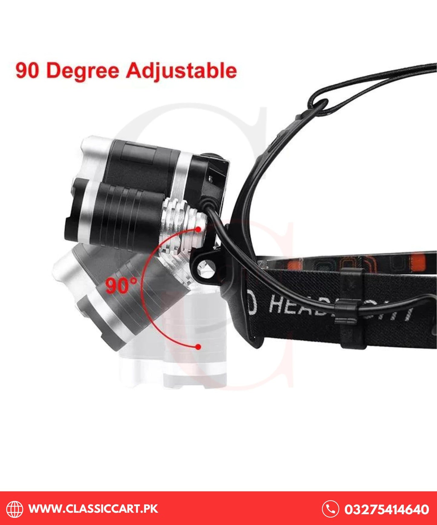 Super Bright Rechargeable Five Headlights Headlamp, Ultra-Bright LED Technology Rechargeable Convenience with Long-Range Visibility