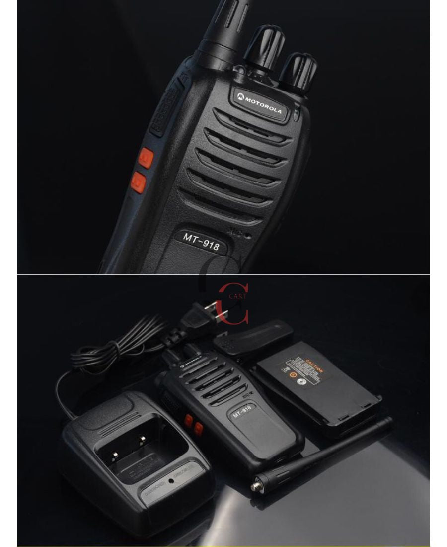 Motorola MT-918 Walkie Talkie 2 to 8 Km Range - Pair