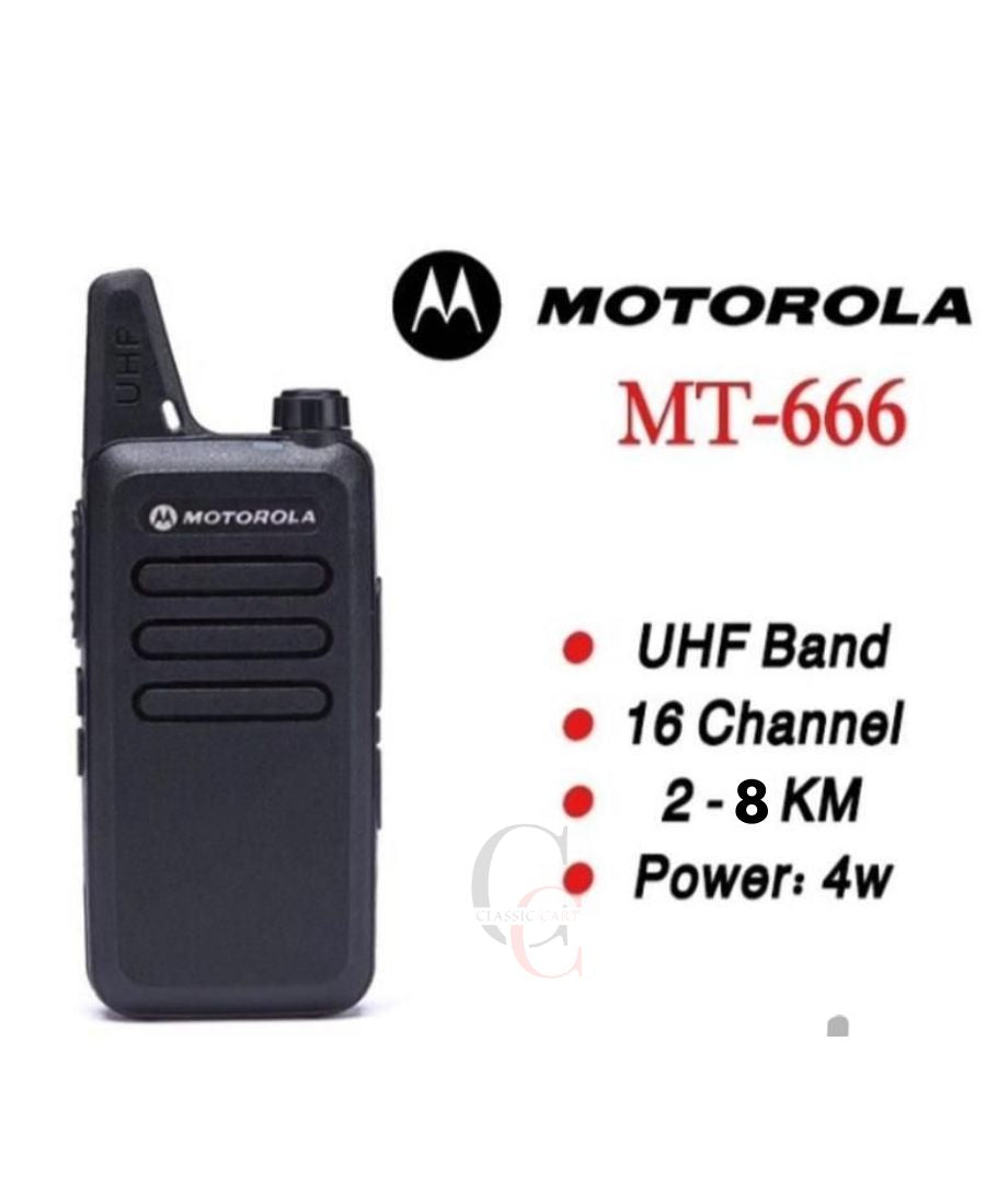 Motorola Pocket Size Walkie Talkie - 2 to 8 KM Range - Pair